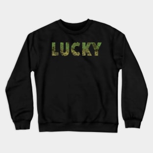 Marble Lucky Green Yellow Crewneck Sweatshirt